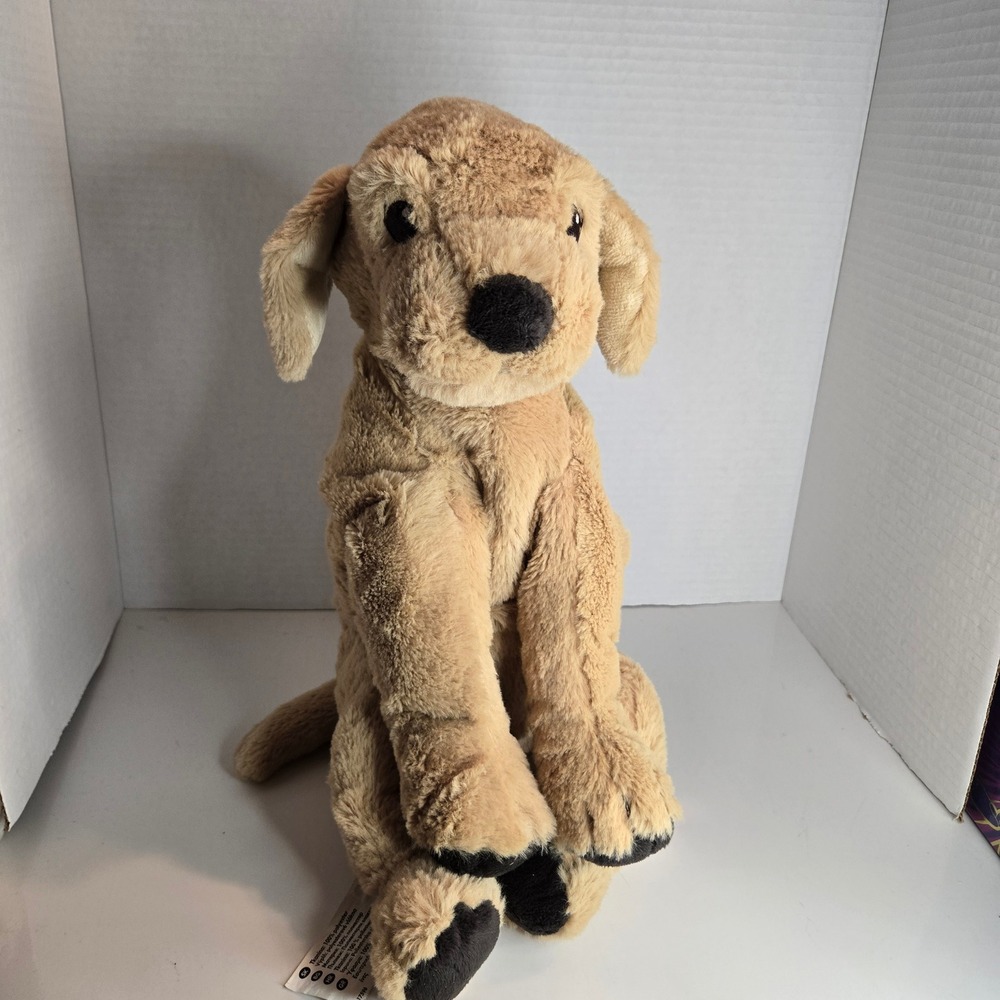 IKEA Plush Gosig Golden Retriever Puppy Dog Toy Sewn Embroidered Lovey Cute 16"